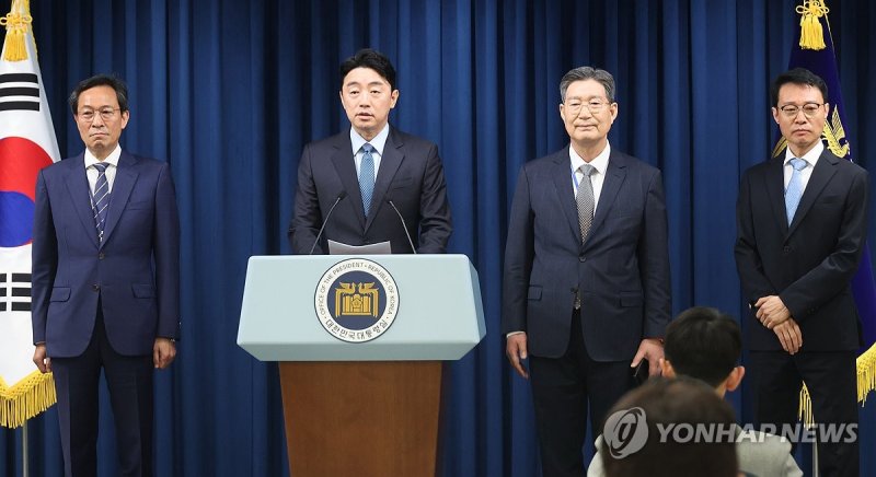 대통령실 정무·홍보·민정수석 (출처=연합뉴스)