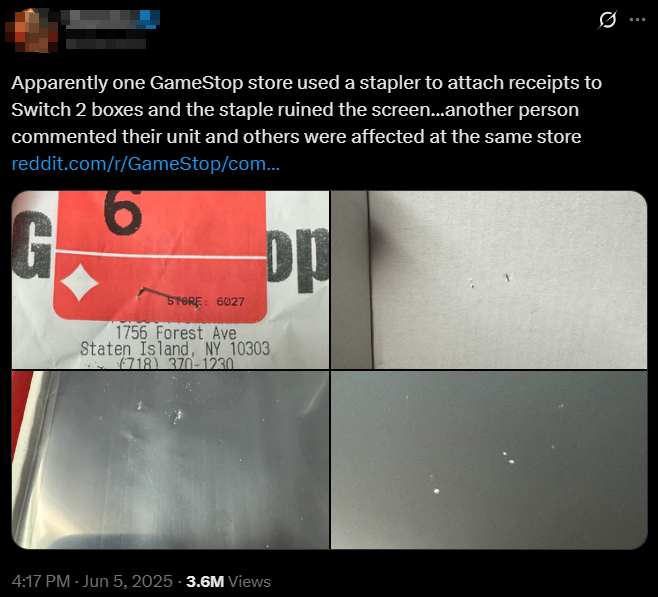 "8년 기다렸는데 무슨 일"…스테이플러에 봉변 당한 닌텐도