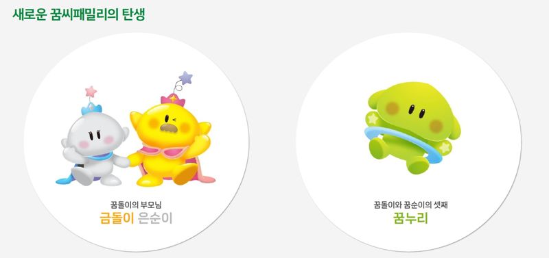 대전시, '꿈씨패밀리' 새 캐릭터 3종 공개