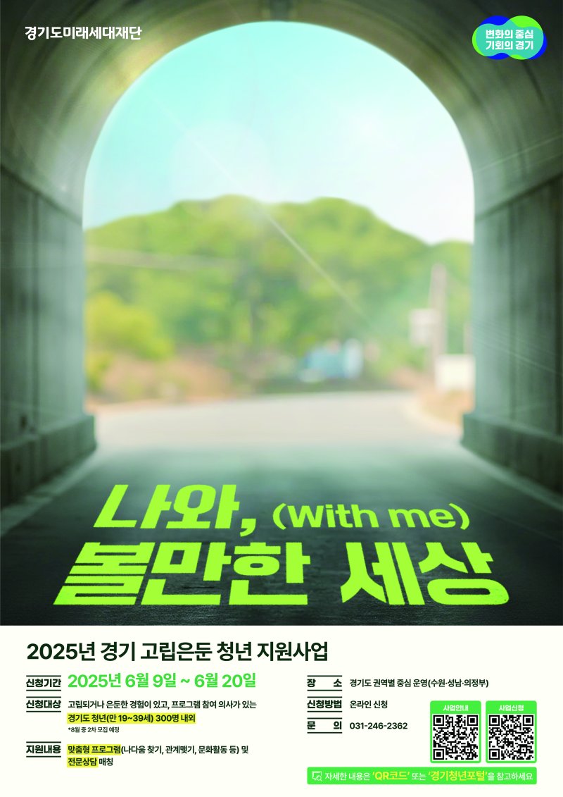 경기 바카라사이트 정보은둔바카라사이트 정보 지원 사업 홍보 포스터.(경기도 제공, 재판매 및 DB 금지)