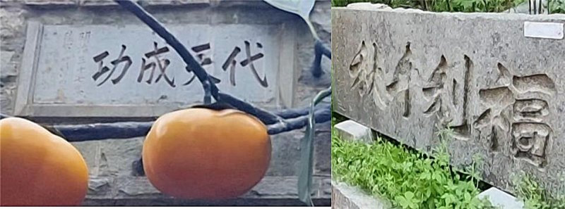 [울산=뉴시스] 대천성공(大天成功)·복리천추(福利千秋) 석각. (사진=김문길 소장 제공) 2025.06.09. photo@newsis.com *재판매 및 DB 금지