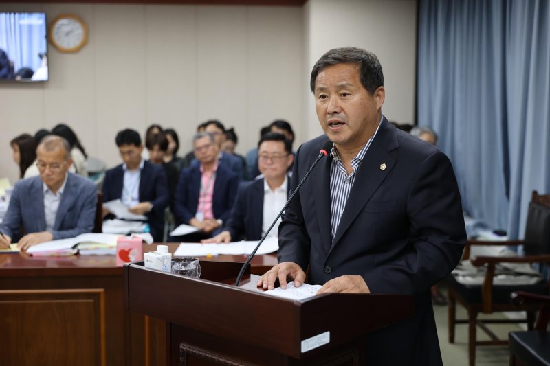 차영수 전남도의원이 조례안에 대한 제안설명을 하고 있다.(전남도의회 제공, 재판매 및 DB금지)