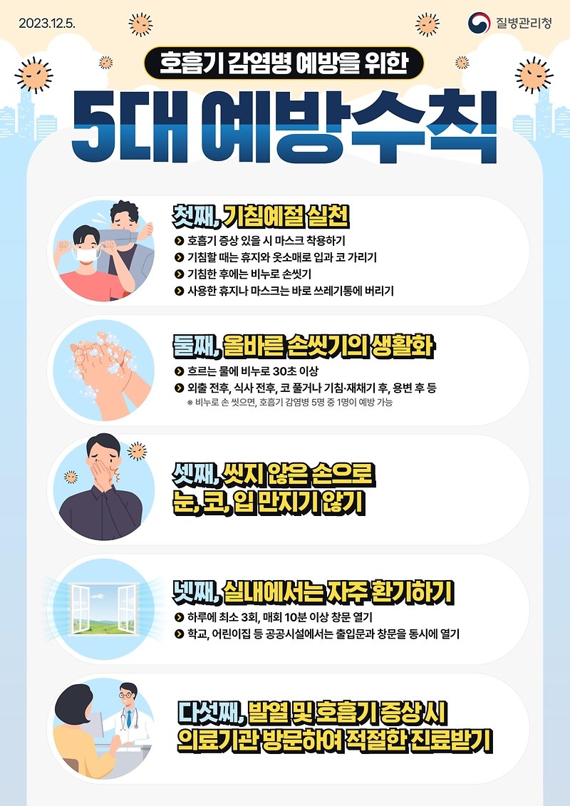[안양=뉴시스] 호흡기 감염병 예방 수칙 안내문. (안내문=안양시 제공).2025.06.09.photo@newsis.com