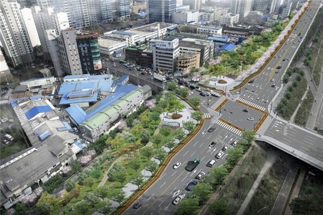 평면교차로 조감도(예시) (출처=연합뉴스)