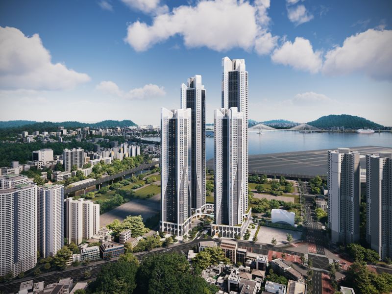 인기있는바카라사이트 동구 '블랑 써밋 74' 조감도. 대우건설 제공