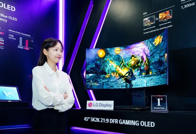 바카라사이트 기가바카라사이트 기가가 미국 새너제이에서 열리는 '디스플레이 위크 2025'(SID 2025)에서 선보인 게이밍 OLED(바카라사이트 기가디스플레이 제공)