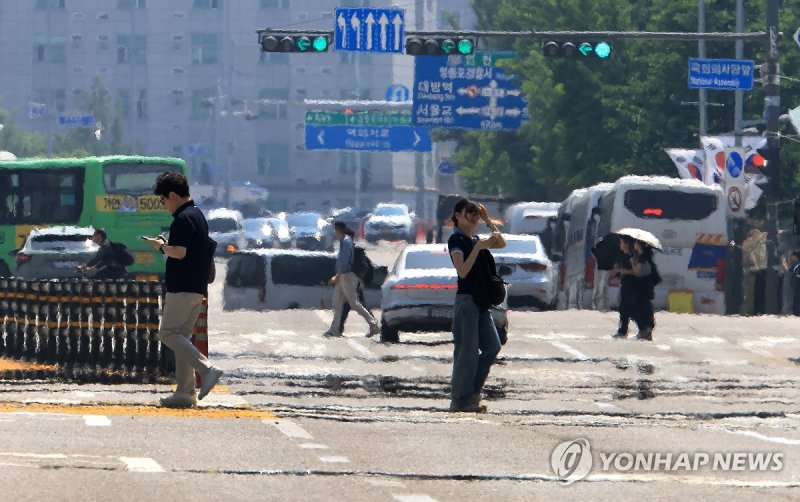 이글이글…. 30도 육박한 낮 기온 (출처=연합뉴스)