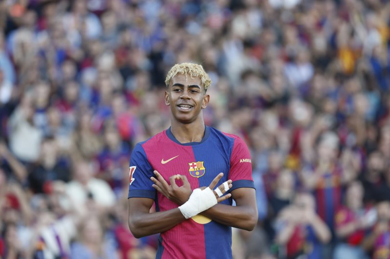 [바르셀로나=AP/뉴시스]바르셀로나 야말, 2031년까지 재계약. 2025.05.18.