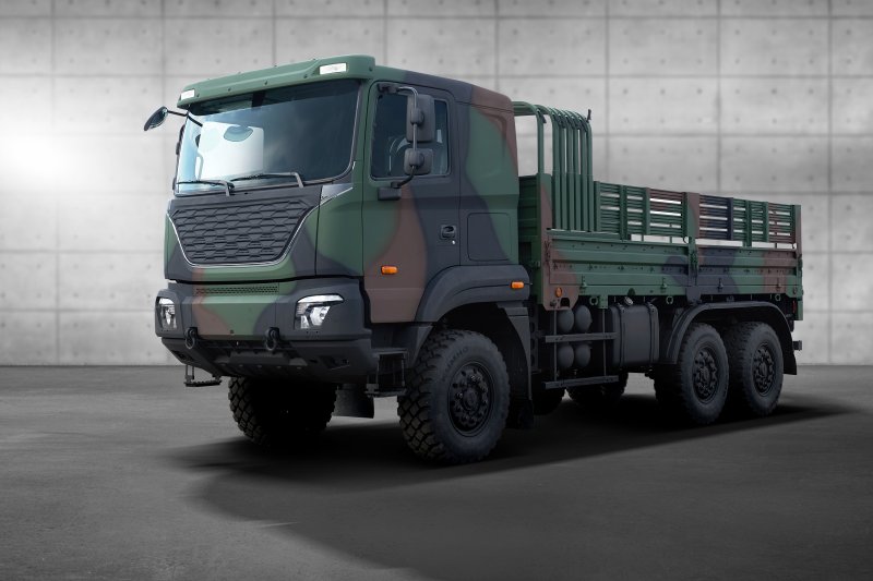 기아 중형표준차(KMTV, Kia Medium Tactical Vehicle) 5톤 모델 (기아 제공)