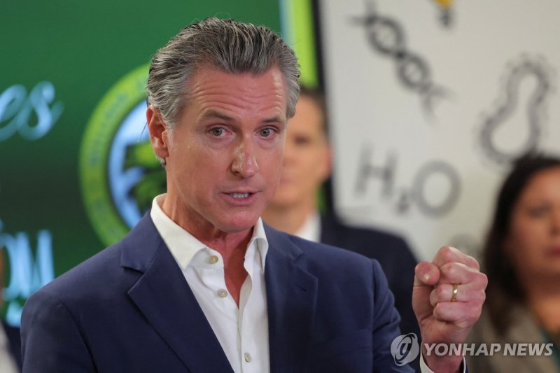 개빈 뉴섬 미 캘리포니아 주지사 (출처=연합뉴스)
