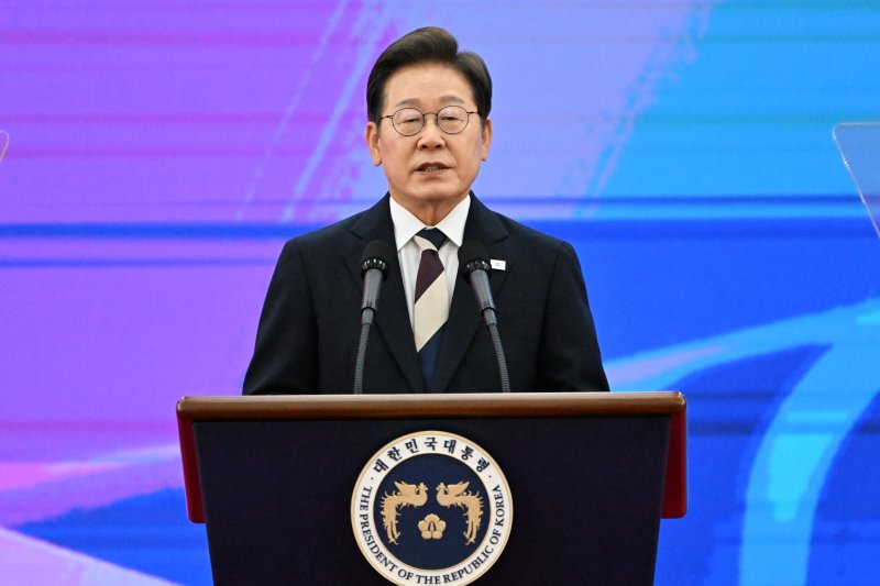 이재명 대통령이 4일 오전 서울 여의도 국회에서 제21대 대통령 취임사를 발표하고 있다. 2025.6.4/뉴스1 ⓒ News1 국회사진기자단