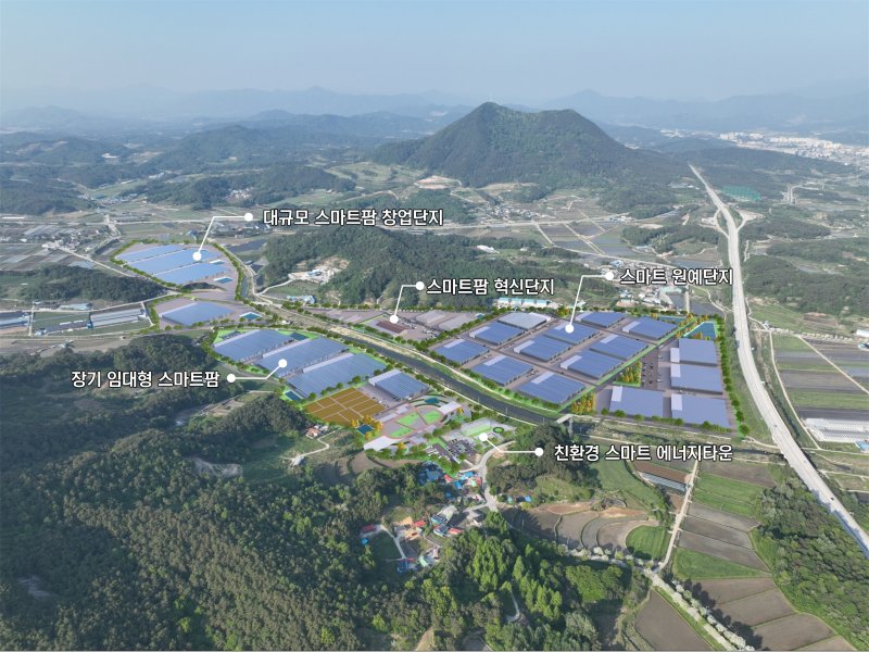 전북 남원시 대산면 일원의 '남원시 ECO 스마트팜 농생명산업지구' 조감도.(남원시 제공. 재판매 및 DB금지)/뉴스1