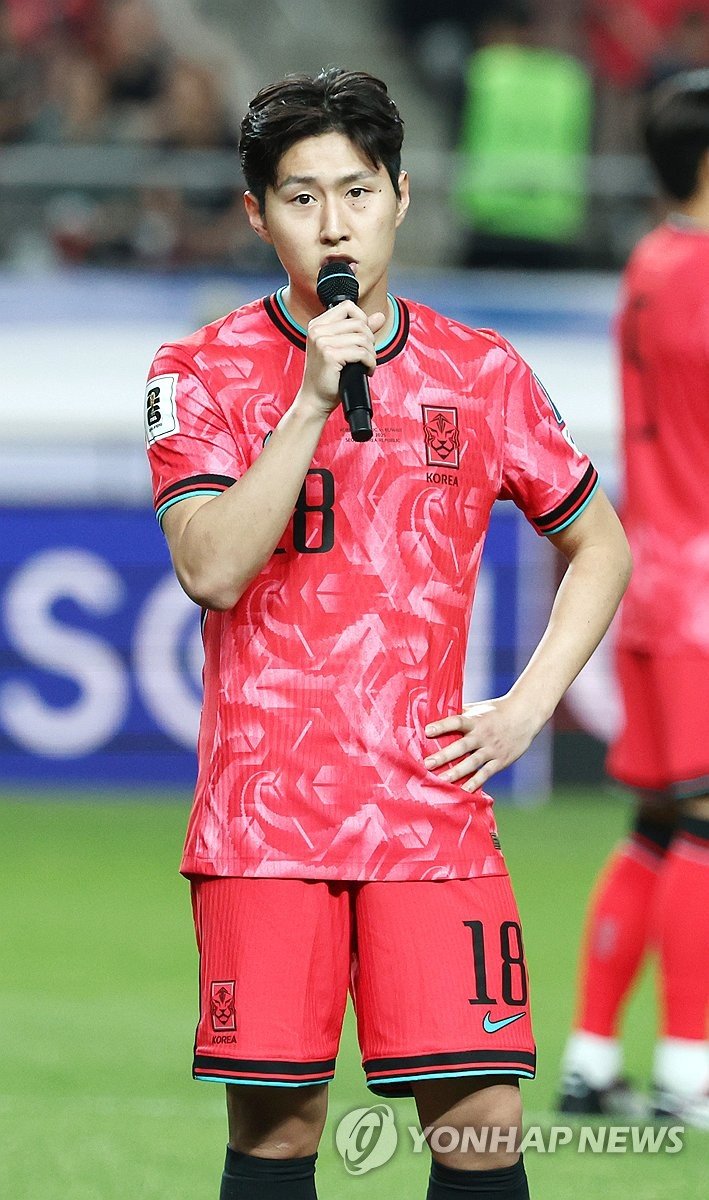 월드컵 본선 진출 소감 밝히는 이강인 (출처=연합뉴스)