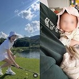 ′이규혁♥′ 손담비, 생후 2개월 딸 공개…큰 눈망울