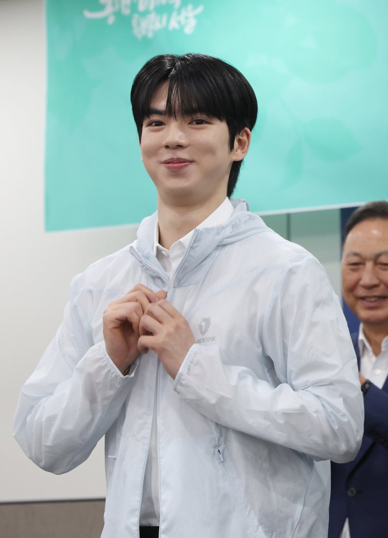 대한체육회 선수위원회 신임 위원 후보로 나선 차준환. (공동취재)