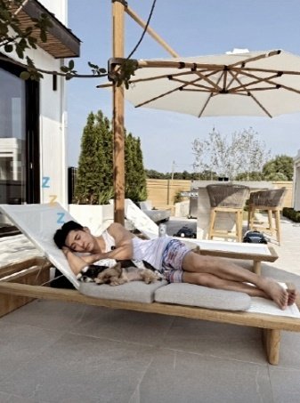 브라이언, 300평 대저택에서 망중한 우리 집이 휴양지