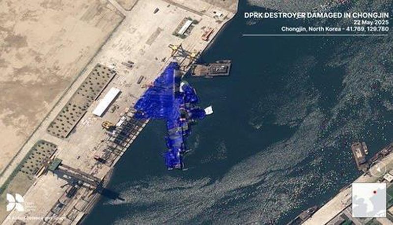 北 사고난 최현급·5000t급 구축함 "러 국경 인근 나진항 도착”