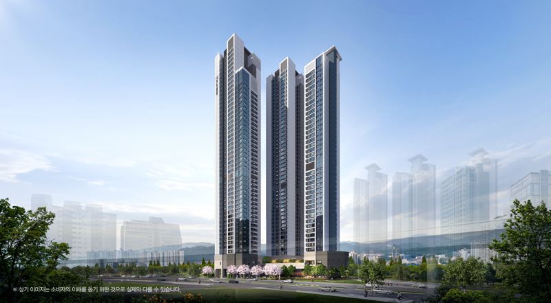 부산 부산진구 '쌍용 더 플래티넘 서면' 투시도. 쌍용건설 제공