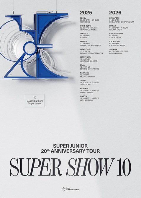 [바카라사이트 카지노사이트=바카라사이트 카지노사이트] 그룹 '슈퍼주니어' 데뷔 20주년 기념 투어 공식 포스터. (사진= SM엔터테인먼트 제공) 2025.06.12 photo@newsis.com *재판매 및 DB 금지