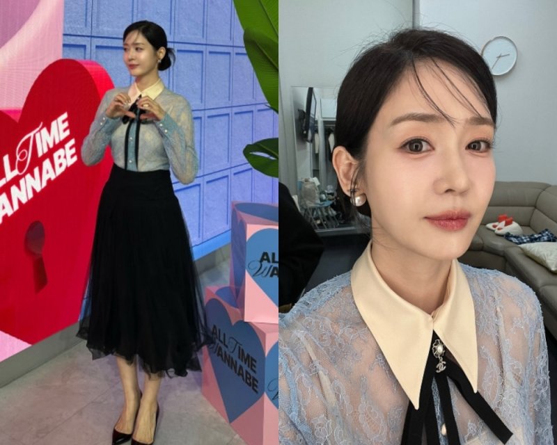 '남편 안성현 보석 석방 ' 성유리, 손하트와 함께 뽐낸 여전한 요정 미모