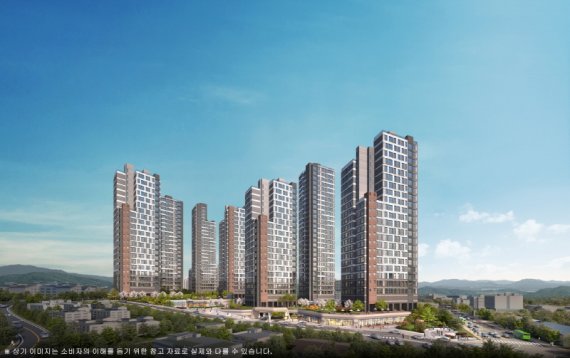 < 여주 남한강 센트럴파크 투시도 >