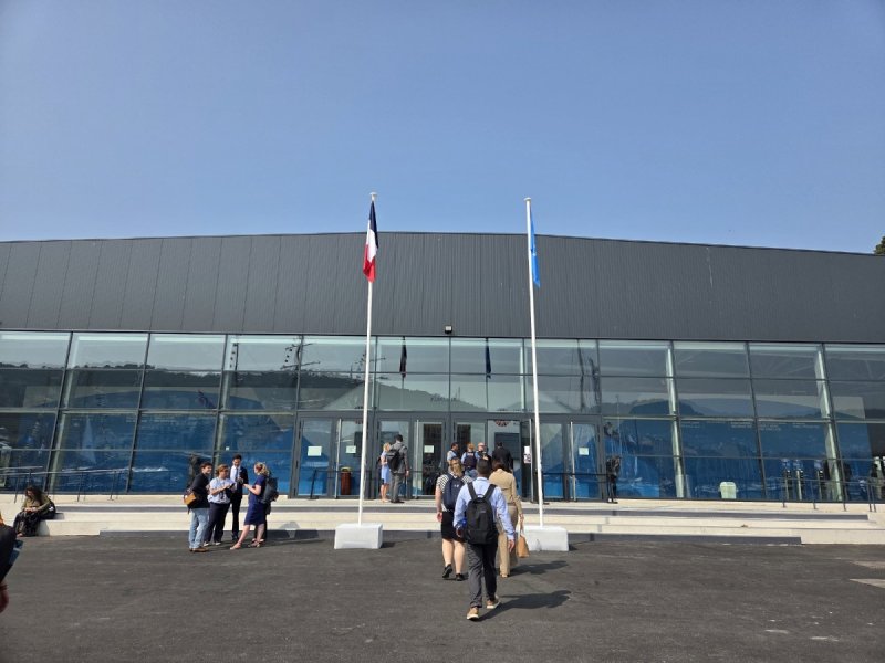 [니스=뉴시스] 이혜원 기자 = 9~13일(현지 시간) 프랑스 니스에서 열린 제3차 유엔 해양총회 본회의장 전경. 2025.06.13. hey1@newsis.com *재판매 및 DB 금지