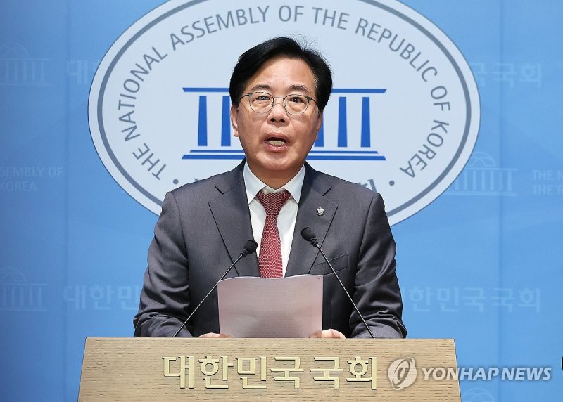 원내대표 출마 선언하는 송언석 의원 (출처=연합뉴스)