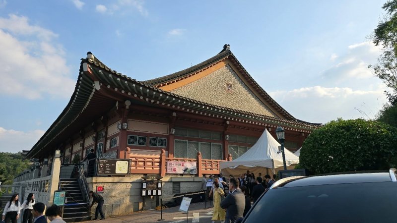 이재명 메이저 바카라 장남 동호 씨 예식이 열린 결혼식장. [사진=강민구 더불어민주당 전 최고위원 페이스북] *재판매 및 DB 금지