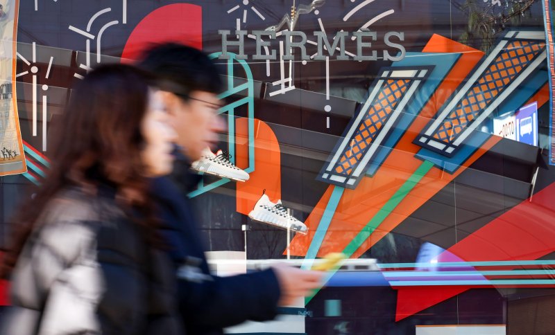 서울 시내 한 백화점 에르메스 매장 모습. 2025.1.10/뉴스1 ⓒ News1 김성진 기자