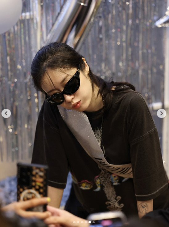 지연, 이혼 후 맞은 첫 생일…양팔 가득 타투 '눈길' [N샷]