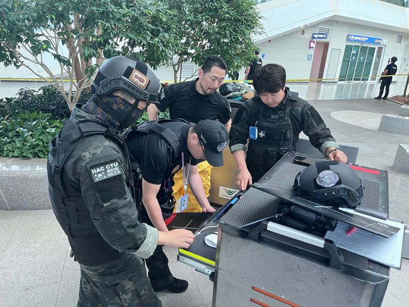 "테러 초동진압" 인천공항公 대테러 합동훈련