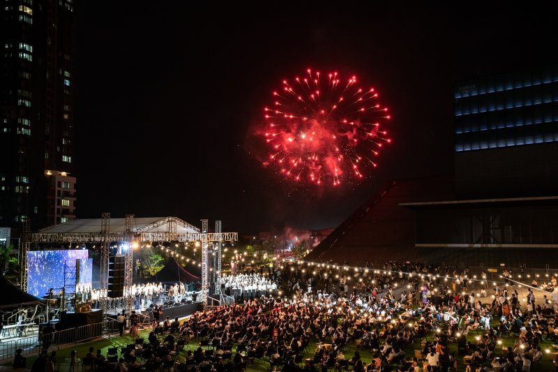 [서울=뉴시스]16일 세종예술의전당에서 열린 '2025 KoCACA아트페스티벌' 개막식 전경. (사진=한국문화예술회관연합회 제공)