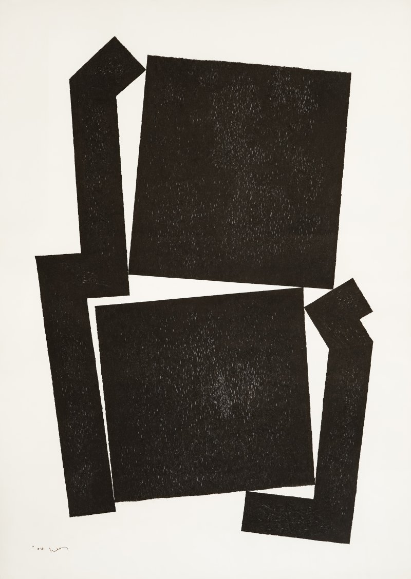 엄태정, 공간의 존재 04-2 Presence of Space 04-2, 2004, Ink on paper, 149x105cm *재판매 및 DB 금지