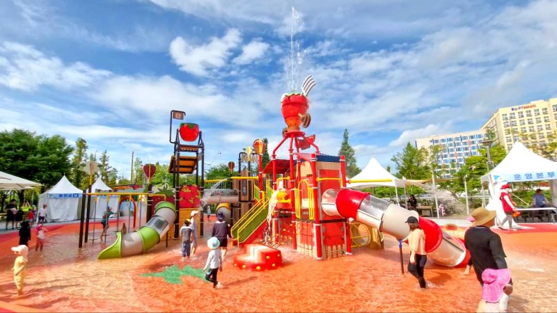 [오산=뉴시스] 물놀이장 모습 (사진 = 오산시 제공) 2024.07.28.photo@newsis.com