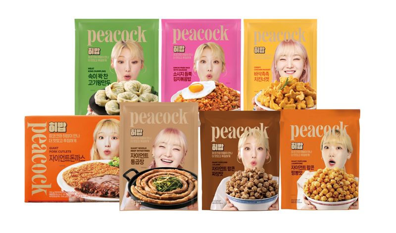먹방 크리에이터 히밥이 선택했다...피코크, 통곱창·왕만두 등 협업 제품 선봬