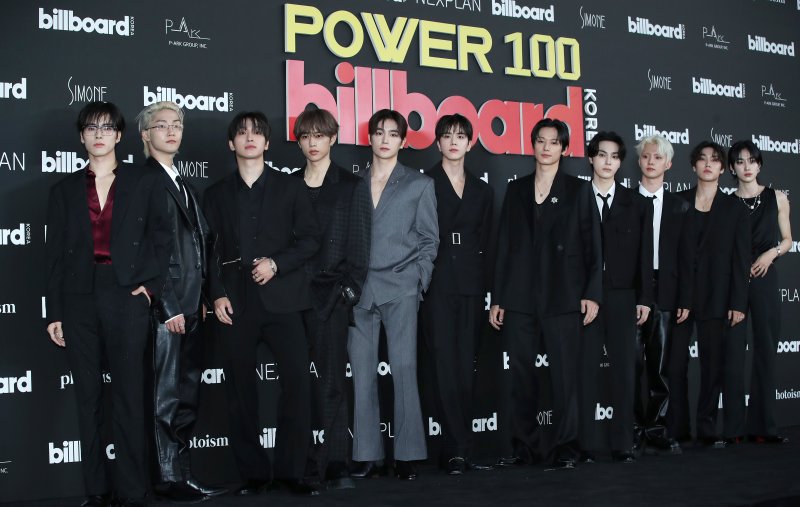 더보이즈 에릭(왼쪽부터)과 케빈, 상연, 선우, 현재, 영훈, 주연, 메리트카지노, 큐, 제이콥, 뉴 2024.8.27/뉴스1 ⓒ News1 권현진 기자