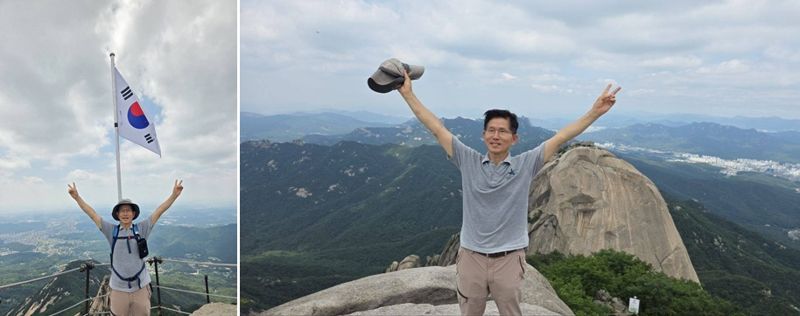 '관악산 턱걸이' 김문수, 이번엔 북한산 등반 사진…국힘 전당대회 앞두고 눈길 끄는 이유