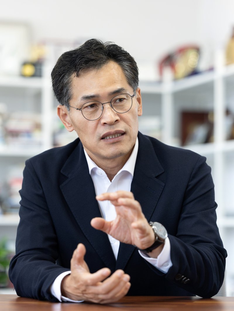 이기재 양천구청장이 11일 오전 서울 양천구청에서 뉴스1과 인터뷰하고 있다. 2025.6.11/뉴스1 ⓒ News1 이승배 기자