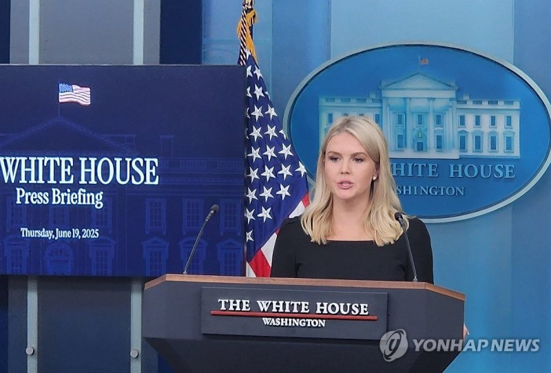 캐롤라인 레빗 미국 백악관 대변인 (출처=연합뉴스)