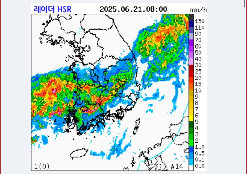 정체전선 남하에 광주·전남 호우특보 (출처=연합뉴스)