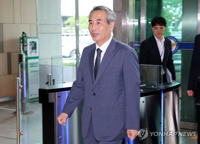 경기남부경찰청 방문한 민중기 특검 (출처=연합뉴스)