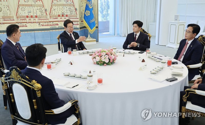 이재명 대통령, 여야지도부 회동 발언 (출처=연합뉴스)