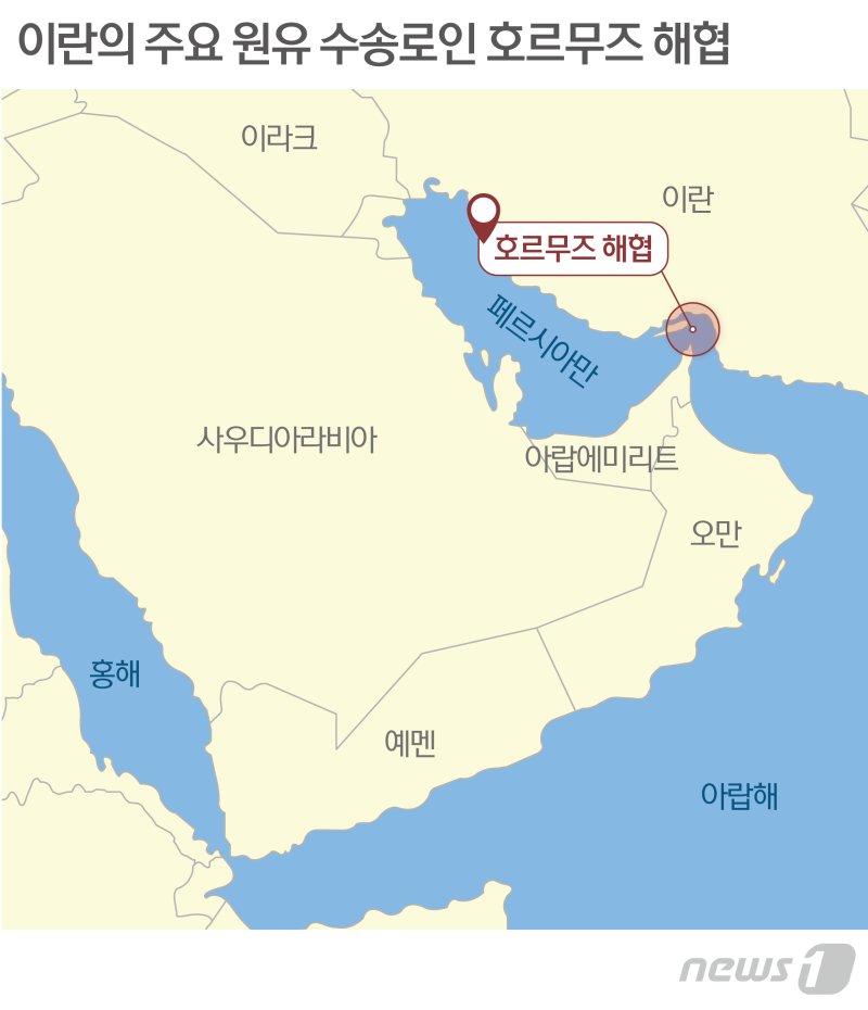 미국, 중국에 이란 호르무즈 해협 봉쇄 막아달라 요구