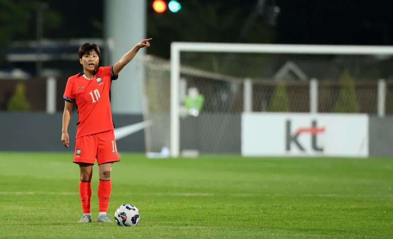 여자축구대표팀 지소연. /뉴스1 ⓒ News1 이승배 기자