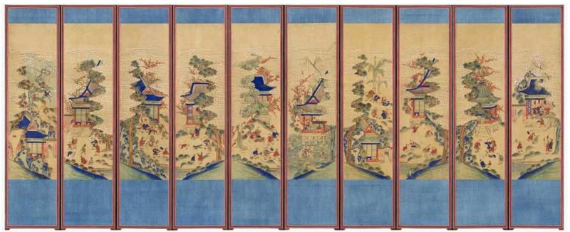 [서울=뉴시스] 백듕자도 병풍 미국 덴버박물관 소장 (사진=국가유산청 제공) 2025.06.23. photo@newsis.com *재판매 및 DB 금지