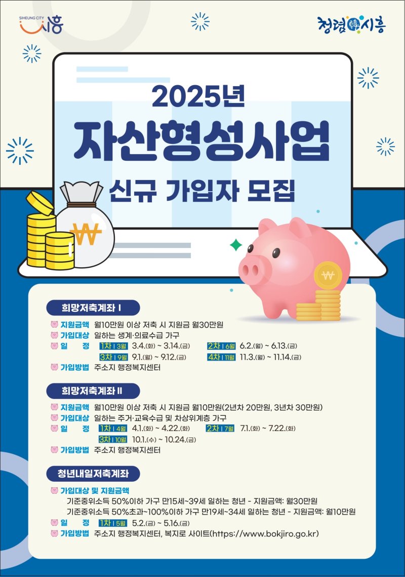 '희망저축계좌2' 홍보 포스터.(시흥시 제공)