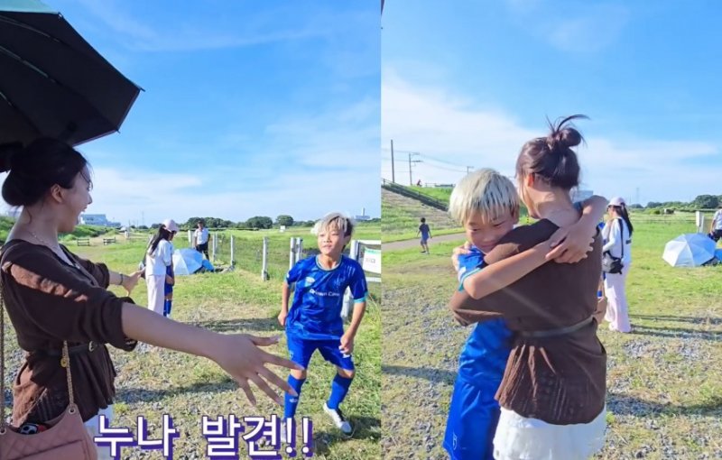 이동국 아들 대박이, 누나 재시와 포옹 "영화 같은 재회"