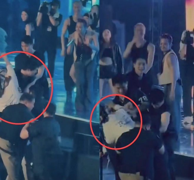 GD 베트남 공연 관객 난입…돌발사고 침착