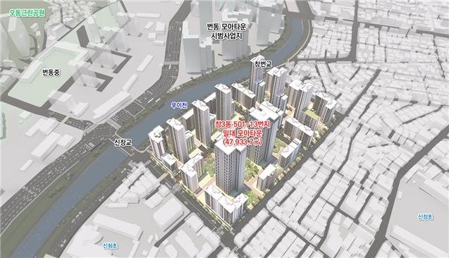 창3동 501-13번지 일대 정비 후 조감도 (출처=연합뉴스)