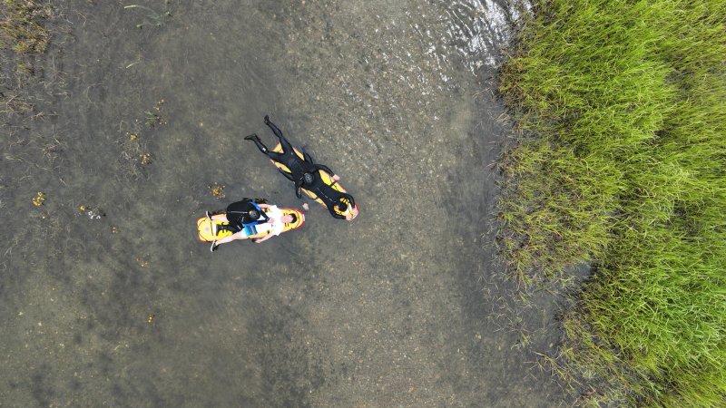 대전 동부소방서 소속 구조대원과 안전센터 직원들이 24일 대덕구 현도교 일원에서 익수자 및 고립 요구조자 상황을 가상해 서브보드 등 수난구조장비 활용 수난대비태세 인명구조 훈련을 하고 있다. 2025.6.24/뉴스1 ⓒ News1 김기태 기자